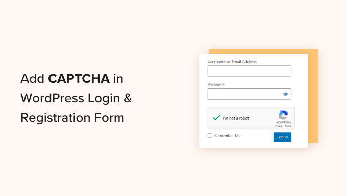 How to add captcha in WordPress login and registration form