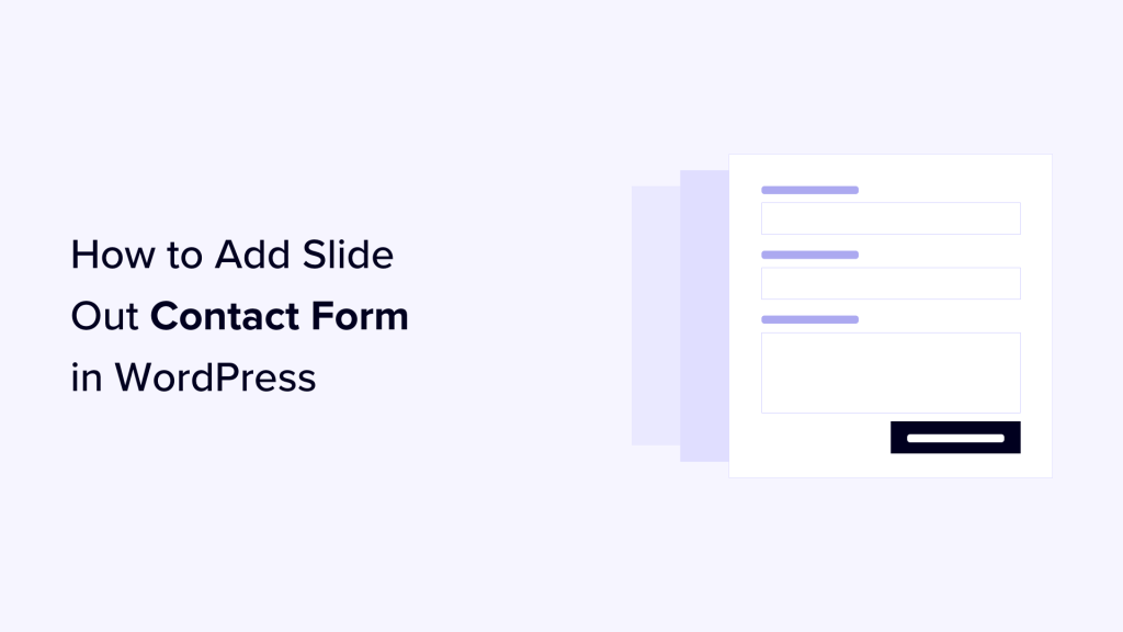 How to Add Slide Out Contact Form in WordPress (Easy Tutorial)